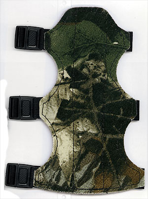 WildMan Cordura Hunting Armguard with quick snap fasteners, camo image