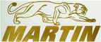 Martin Archery Cat Decal Sticker Gold image