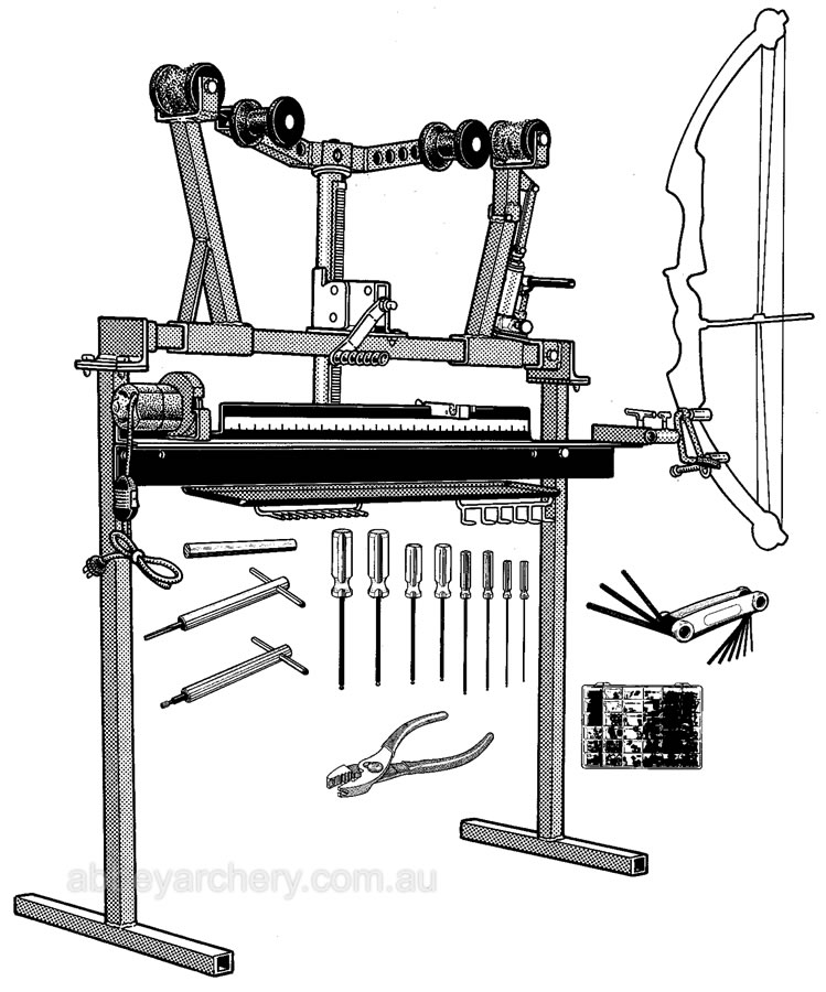 Apple Pro Shop Bow Press & Arrow Saw large image. Click to return to Apple Pro Shop Bow Press & Arrow Saw price and description