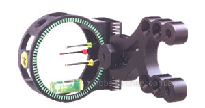 Trophy Ridge Hawk Eye 3 Pin Fibre Optic sight black RH or LH image