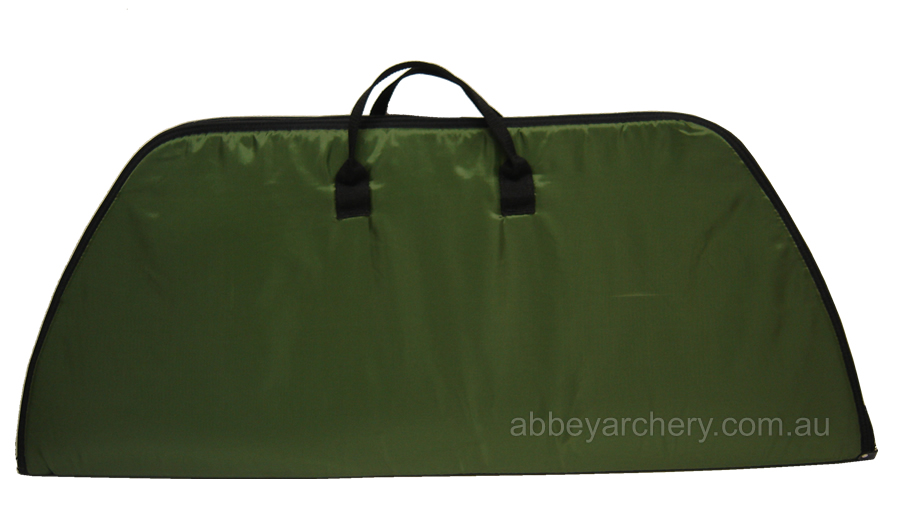 Abbey Zambuck bow case green large image. Click to return to Abbey Zambuck bow case green price and description
