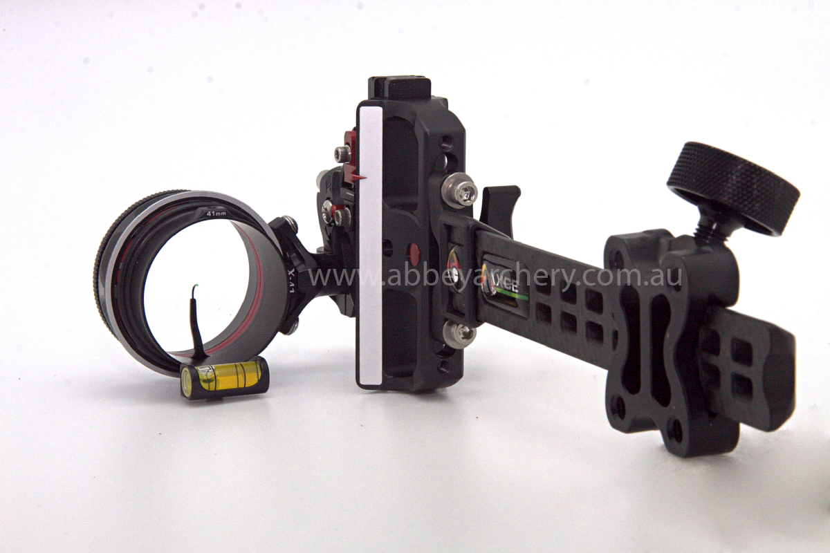 Axcel AccuTouch Carbon Pro Single .019 pin Slider sight with X41 scope