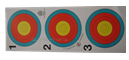 Bjorn FITA 4 ply Laminate Tough Target Face 60cm 3 Spot Vertical image