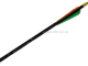Black Stalker Hunting Arrow with 3 blade broadhead Dozen image