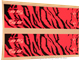 Bohning Tiger BlazerWraps for carbon arrows and shafts, Pink Tiger image