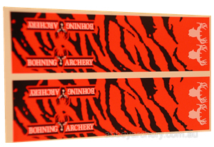 Bohning Tiger BlazerWraps for carbon arrows and shafts, Red Tiger image