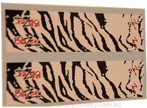 Bohning Tiger BlazerWraps for carbon arrows and shafts, White Tiger image