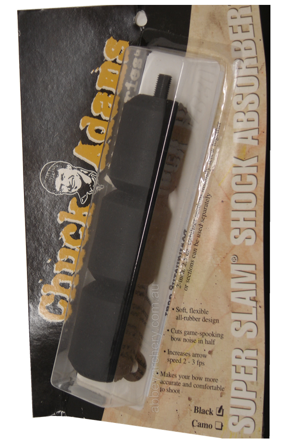 Chuck Adams Shock Absorber Modular Stabiliser 6" 7.5oz black large image. Click to return to Chuck Adams Shock Absorber Modular Stabiliser 6" 7.5oz black price and description