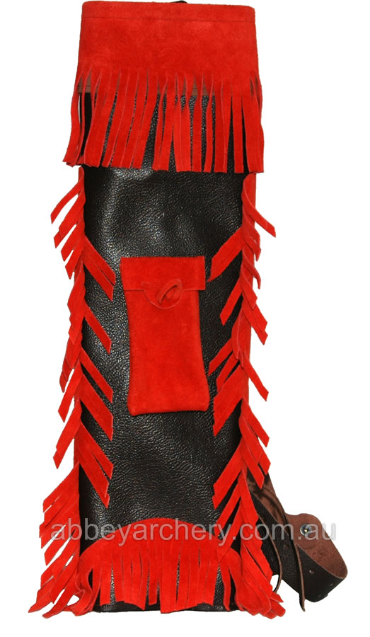 JMR Apache Leather Back Quiver 22" large image. Click to return to JMR Apache Leather Back Quiver 22" price and description