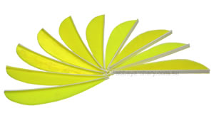 Trueflight Feathers 5" Flu Chartreuse pack 100 image