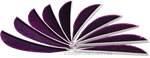 Trueflight Feathers 2.5" Royal Purple pack 25 image