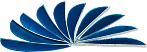 Trueflight Feathers 3" Sky Blue pack 25 image