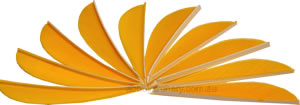 Trueflight Feathers 2.5" Sunshine Yellow pack 100 image