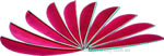 Trueflight Feathers 5" Flu Pink pack 100 image
