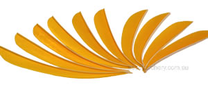 Trueflight Feathers 5" Sunshine Yellow pack 100 image