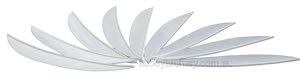 Trueflight Feathers 5.75" Maxi Fletch flu white pack 100 image
