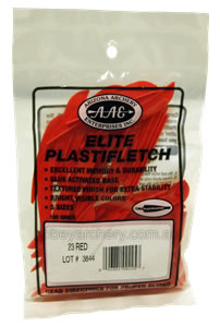 Elite Plastifletch 23 Red Pack 100 image