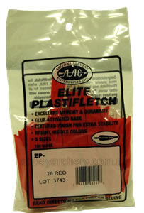 Elite Plastifletch 26 Red Pack 100 image