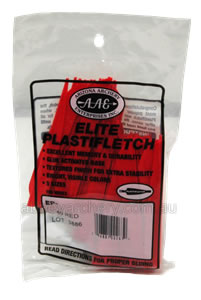 Elite Plastifletch 40 Red Pack 100 image