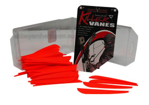 Bohning Killer Vane 4" Neon Orange 100's image