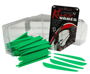 Bohning Killer Vane 4" Neon Green 100's image