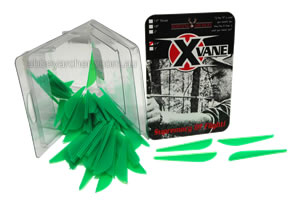 Bohning X Vane 2.4" Fluoro Green 100's image