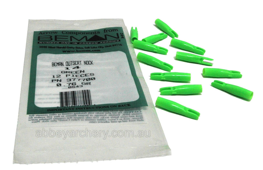 Beman Flash Nock 14-64" 5.5mm Fluoro Green 12's large image. Click to return to Beman Flash Nock 14-64" 5.5mm Fluoro Green 12's price and description