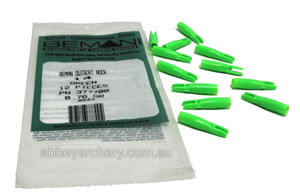 Beman Flash Nock 14-64" 5.5mm Fluoro Green 12's image