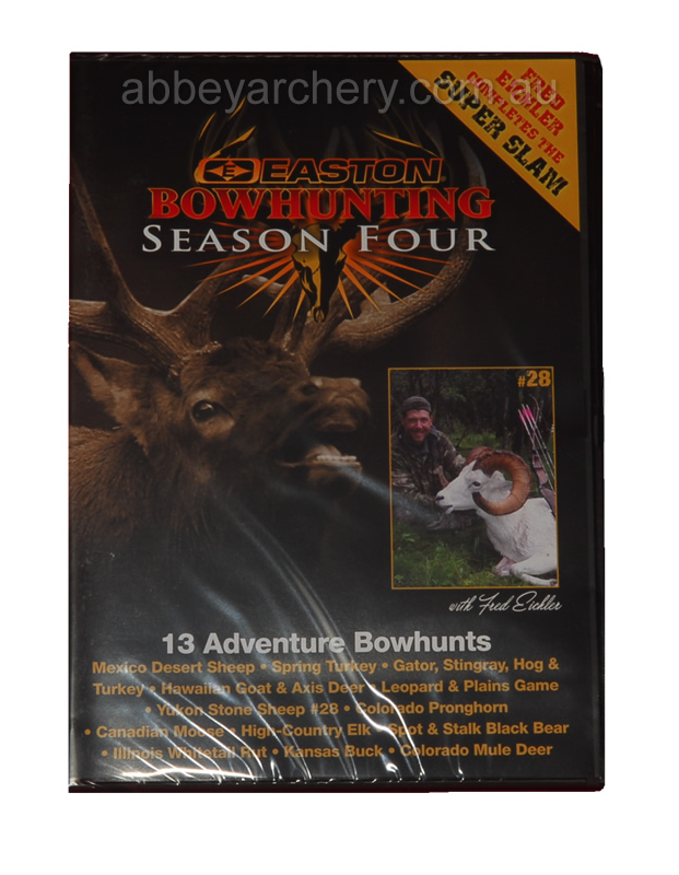 DVD Easton Bowhunting TV Season Four 1 DVD set large image. Click to return to DVD Easton Bowhunting TV Season Four 1 DVD set price and description