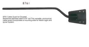 Martin Cable Guard 5-16" Black Stainless Steel Rod image