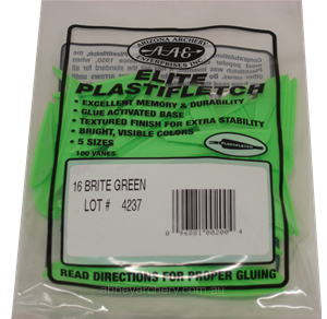 Elite Plastifletch 16 Bright Green Pack 100 image