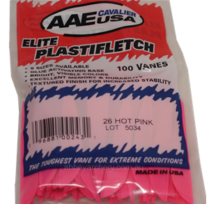 Elite Plastifletch 26 Hot Pink Pack 100 image