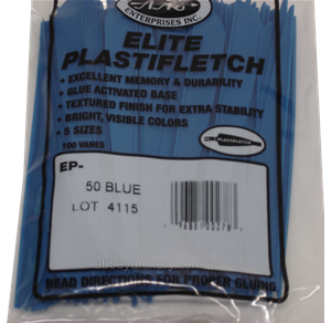 Elite Plastifletch 50 Blue Pack 100 image