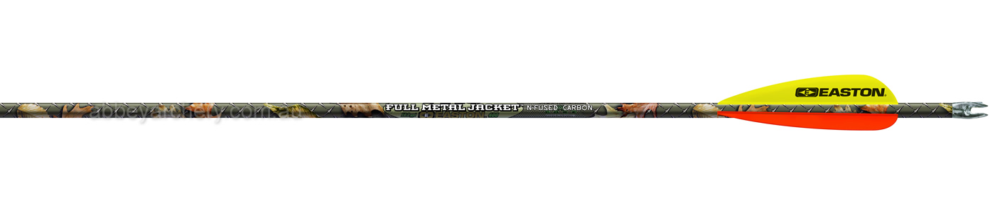 Easton Axis Full Metal Jacket Camo Arrow dozen large image. Click to return to Easton Axis Full Metal Jacket Camo Arrow dozen price and description