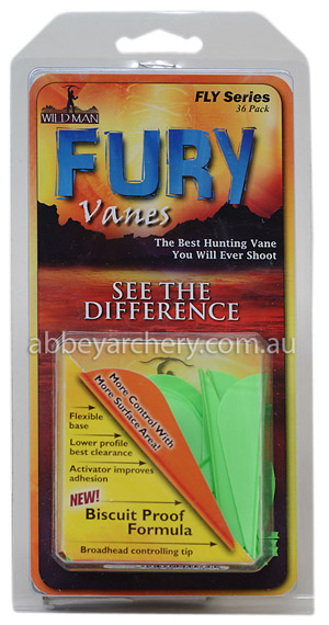 WildMan Fury Vane 2.5" Fluoro Green 36's image
