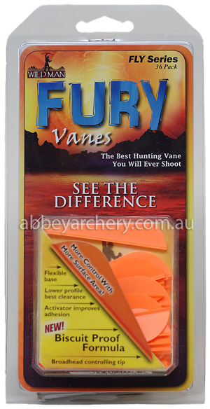 WildMan Fury Vane 2.5" Fluoro Orange 36's image