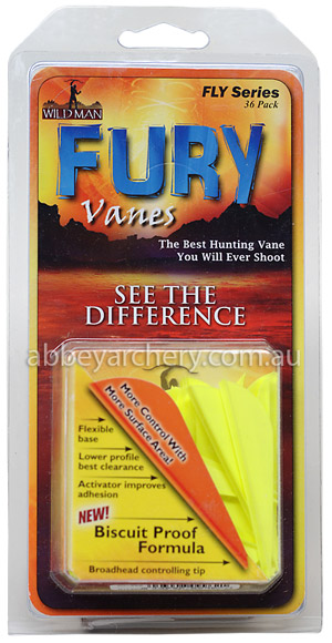 WildMan Fury Vane 2.5" Yellow 36's image