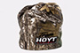 Hoyt black and camo reversible hunting beanie - click for more information
