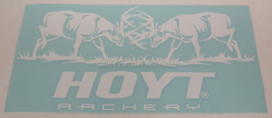 Hoyt Fighting Bucks Decal 5.5" x 11.25" image