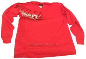Hoyt Get Serious Long Sleeve T Shirt Red image