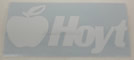 White Hoyt Decal 15" x 2.75" image