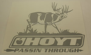 Hoyt Passin Through Decal 8.5" x 11.5" image