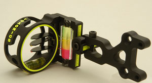 Toxonics K95 3 .029 fibre optic pin sight black RH or LH image