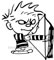 Vista Decal "Cartoon Archer Calvin Bowhunter" 15cm x 15cm (6" x 6") image