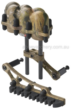 FUSE Posi-Lite 6 arrow 2 piece bow quiver, camo RH or LH image