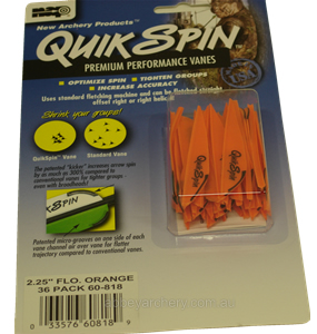 NAP QuikSpin Vanes 2.25" Fluoro Orange 36 image