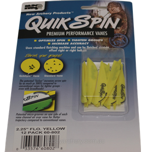 NAP QuikSpin Vanes 2.25" Fluoro Yellow 12 image
