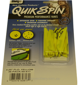 NAP QuikSpin Vanes 2.25" Fluoro Yellow 36 image