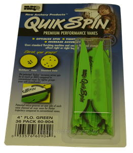 NAP QuikSpin Vanes 4" Fluoro Green 36 image