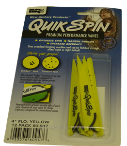 NAP QuikSpin Vanes 4" Fluoro Yellow 12 image